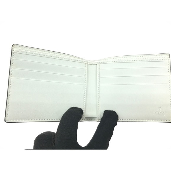 Gucci Bi fold Wallet GG Pattern Ivory White - Picture 5 of 7